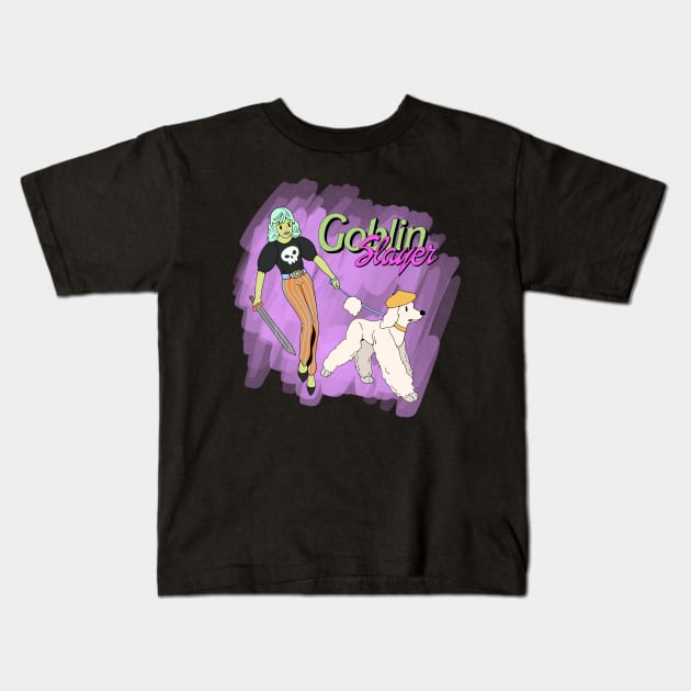 Slaying Goblins Kids T-Shirt by RadicalLizard